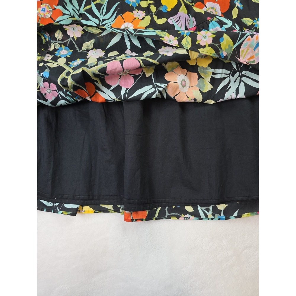 J Crew Tawna Pavilli Floral Midi Skirt 0 Multicolor Pleated Tiered Cottagecore - Picture 6 of 11